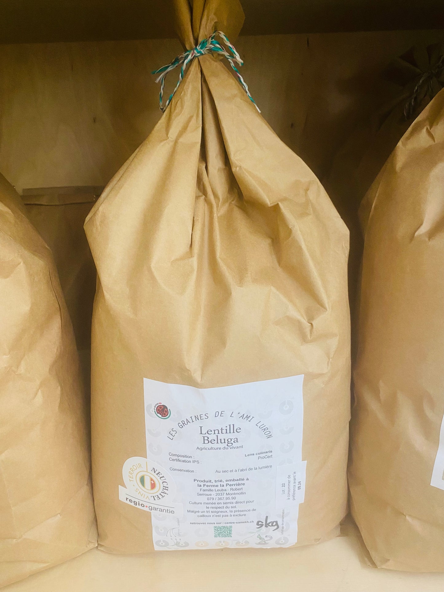 Lentilles noires beluga sac de 5 kilos