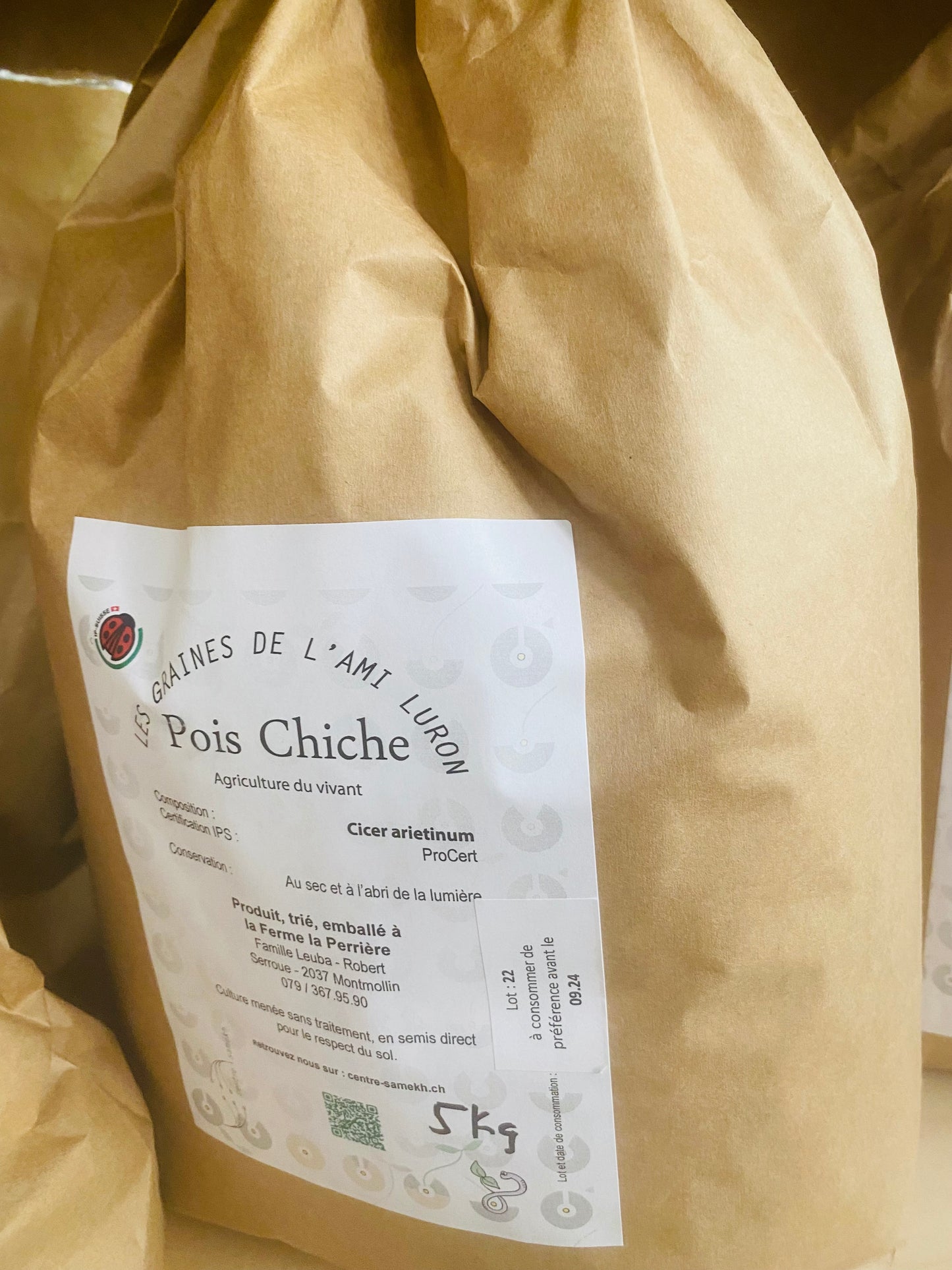Pois chiche sac de 5 kilos
