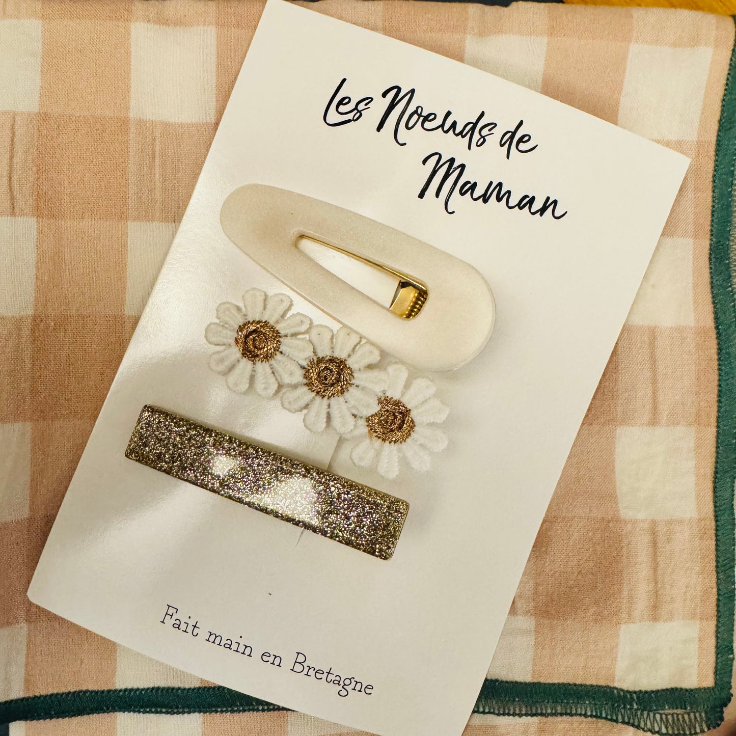 Pack de 3 barrettes en résine