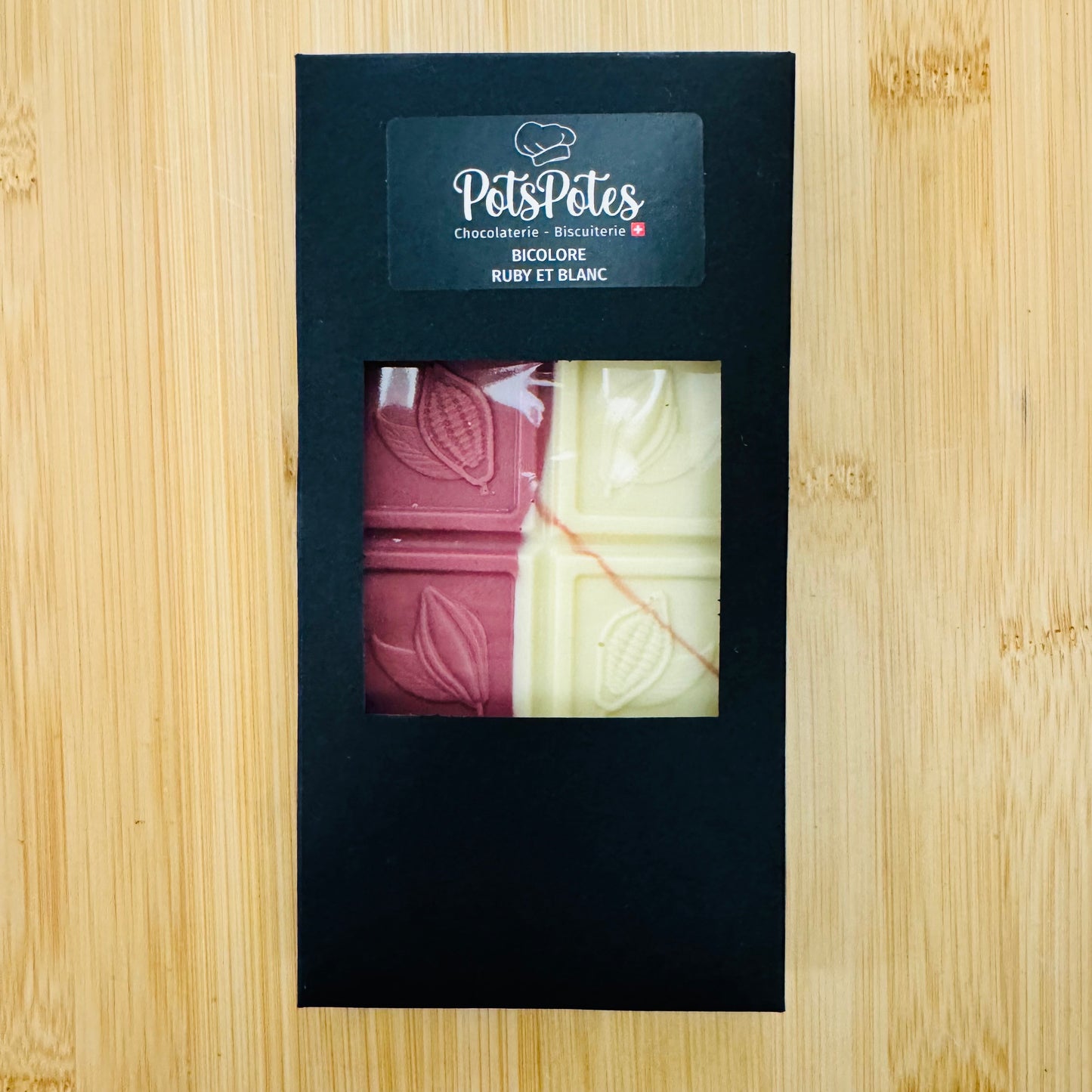 Bicolore ruby et blanc