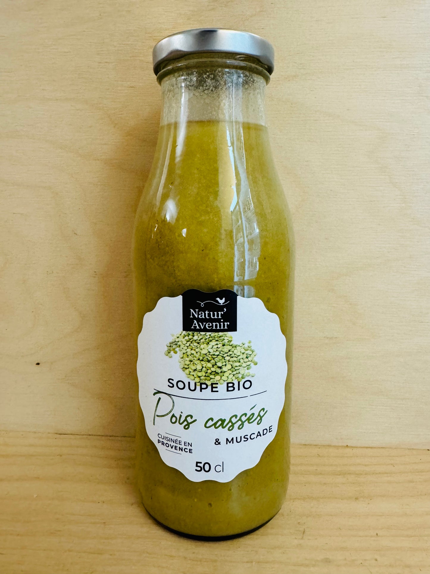 Soupe de pois cassés et noix de muscade BIO