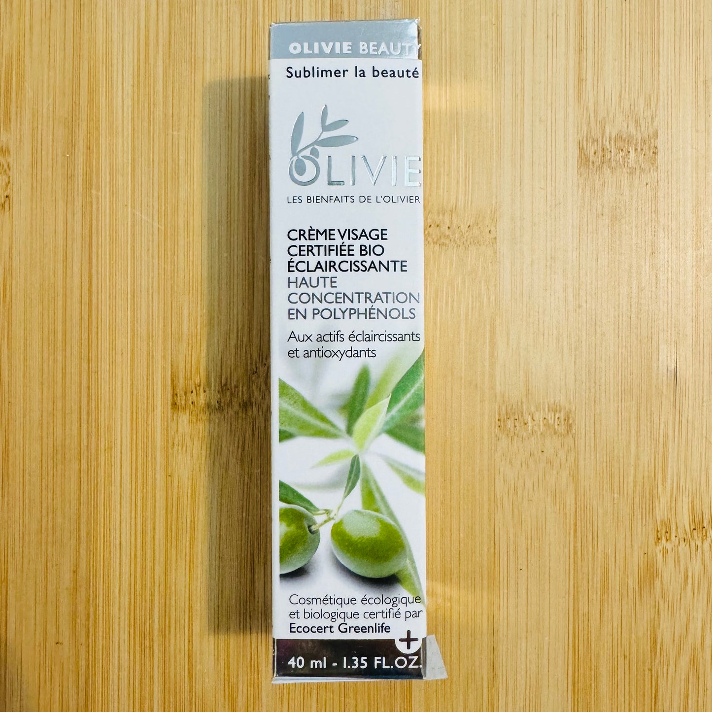 Crème BIO olive : olive beauty BIO