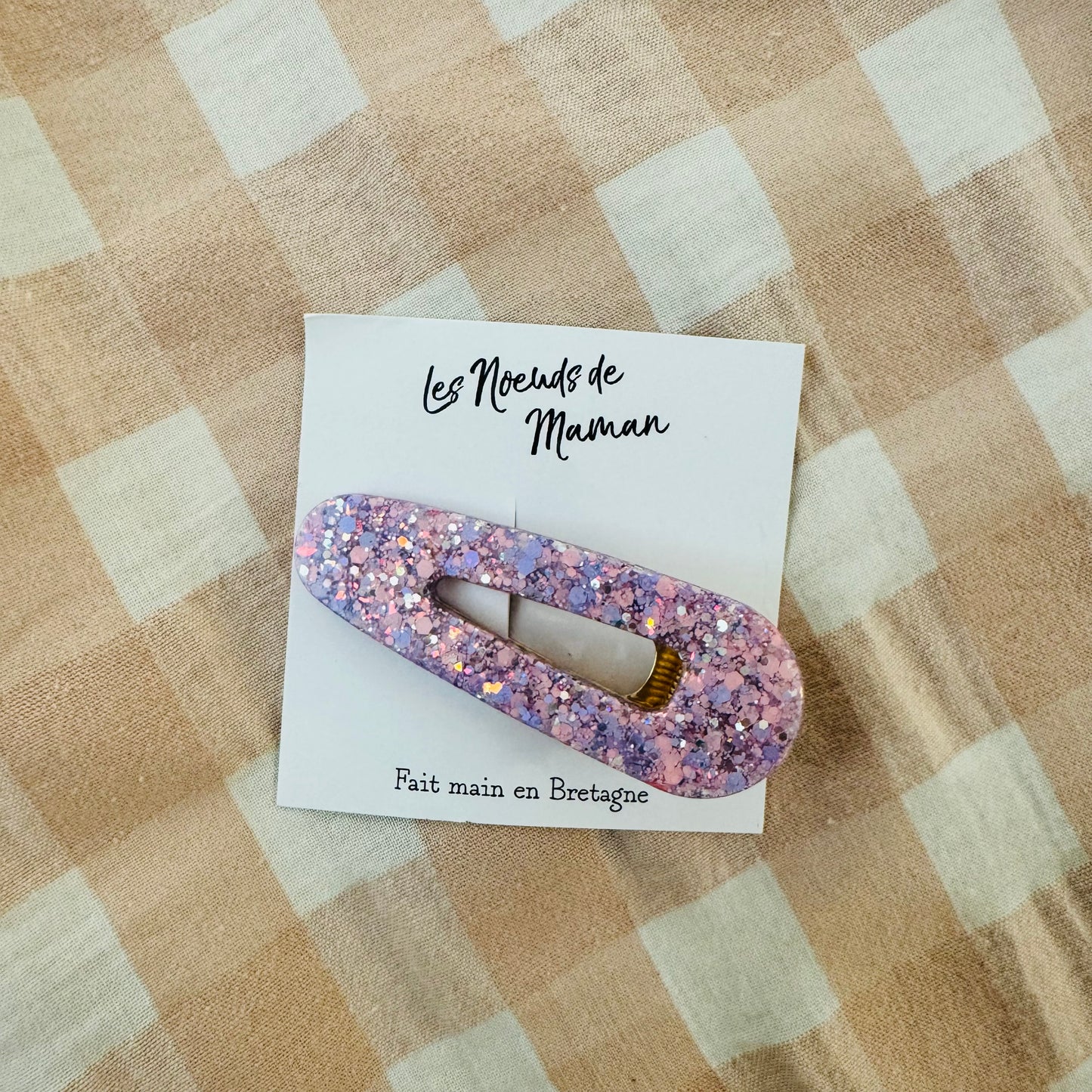 Barrette résine printemps