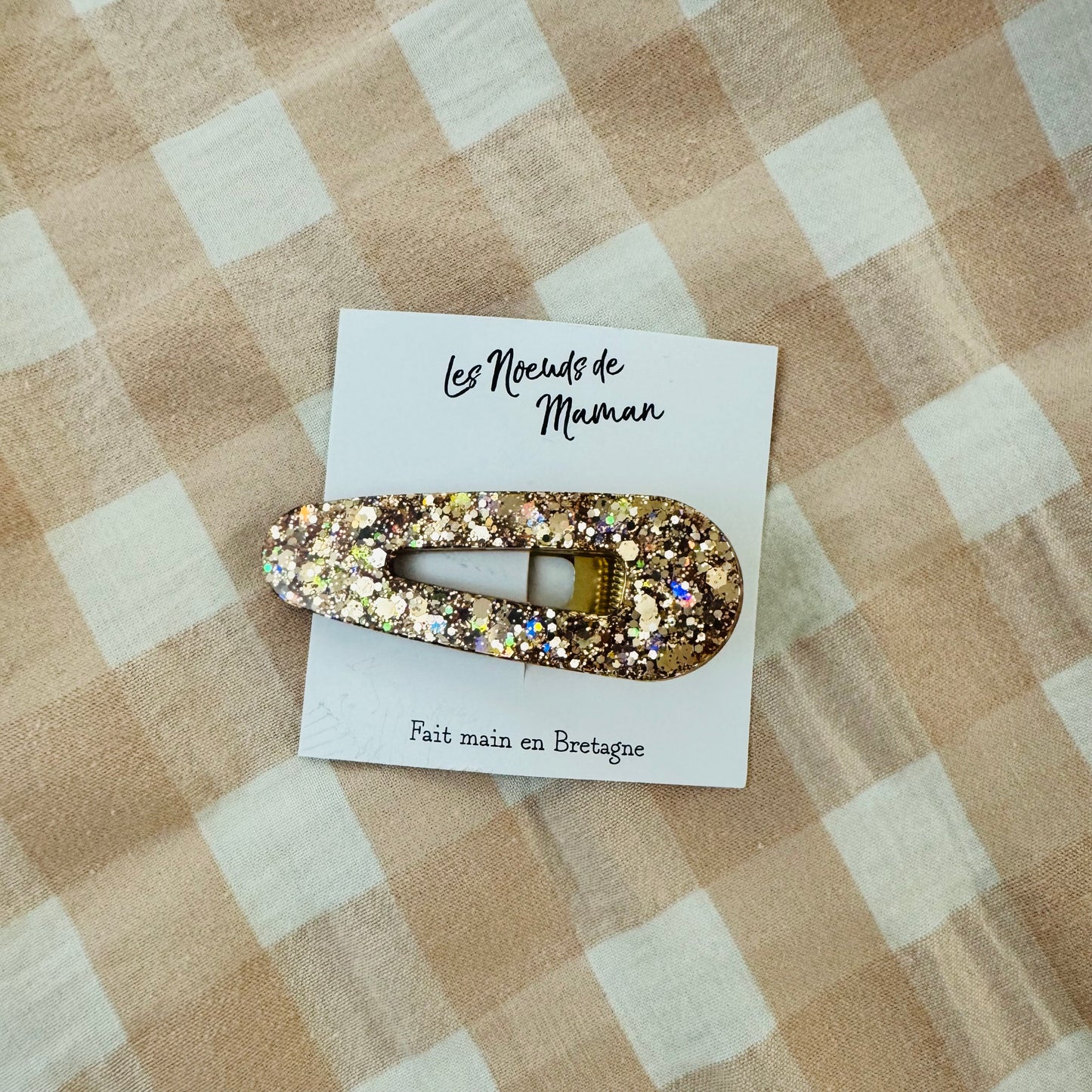 Barrette résine or