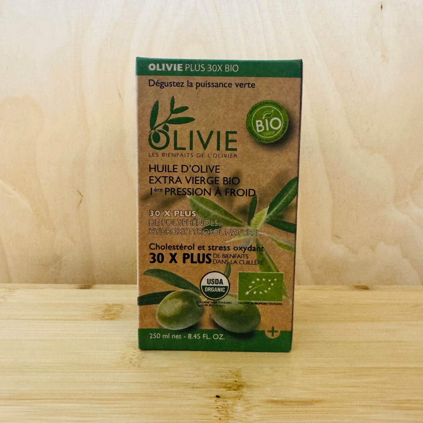 Huile d'olive extra vierge BIO riche en polyphénols