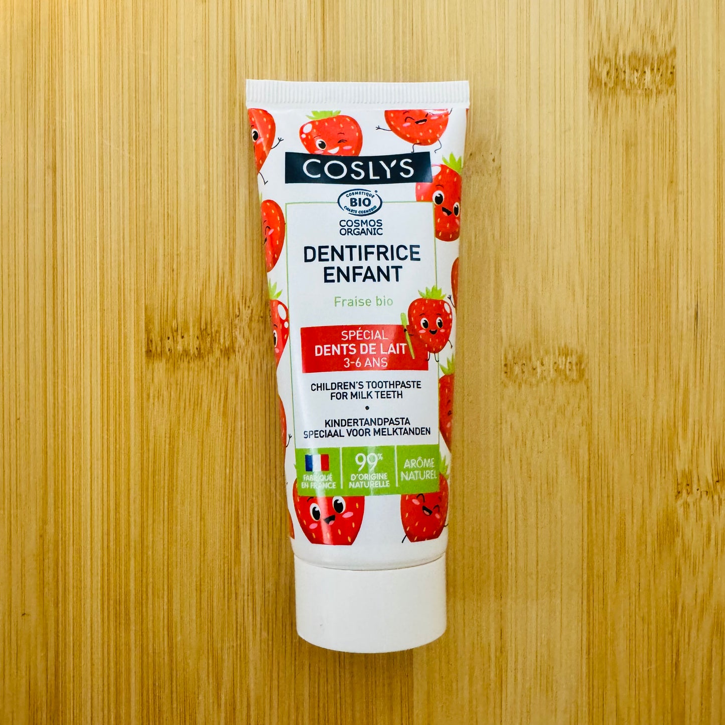 Dentifrice enfant à la fraise BIO