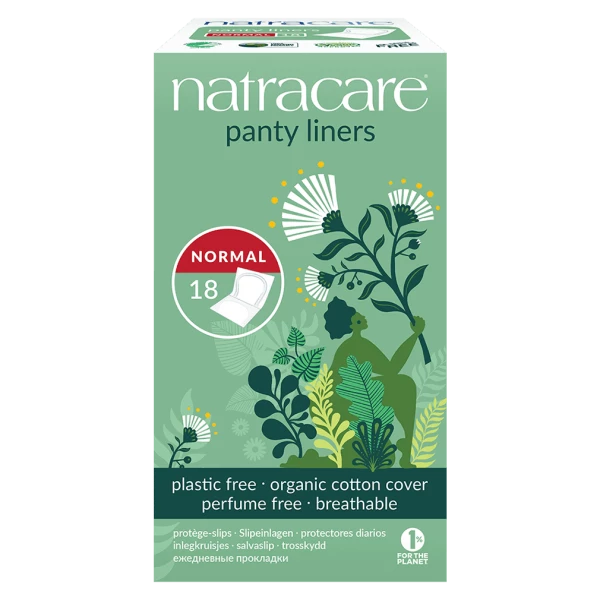 Protège-slips naturels normaux, pack de 18