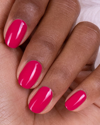 Vernis à ongles semi-permanent rose fuchsia (fuchsia)