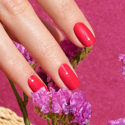 Vernis à ongles semi-permanent rose rouge (bougainvillea)