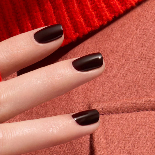 Vernis à ongles semi-permanent rouge noir (HollyHock)