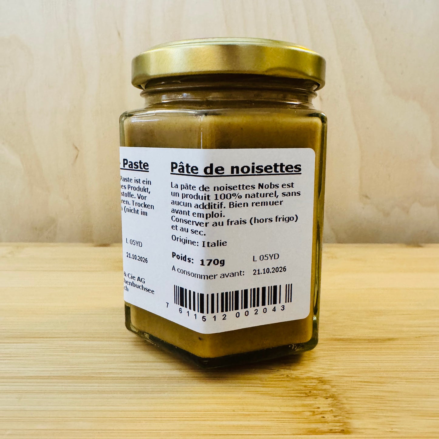 Pâte de noisettes