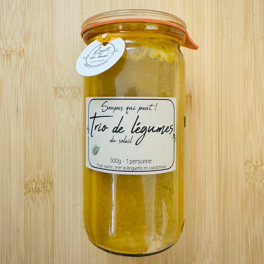 Soupe trio de légumes du soleil