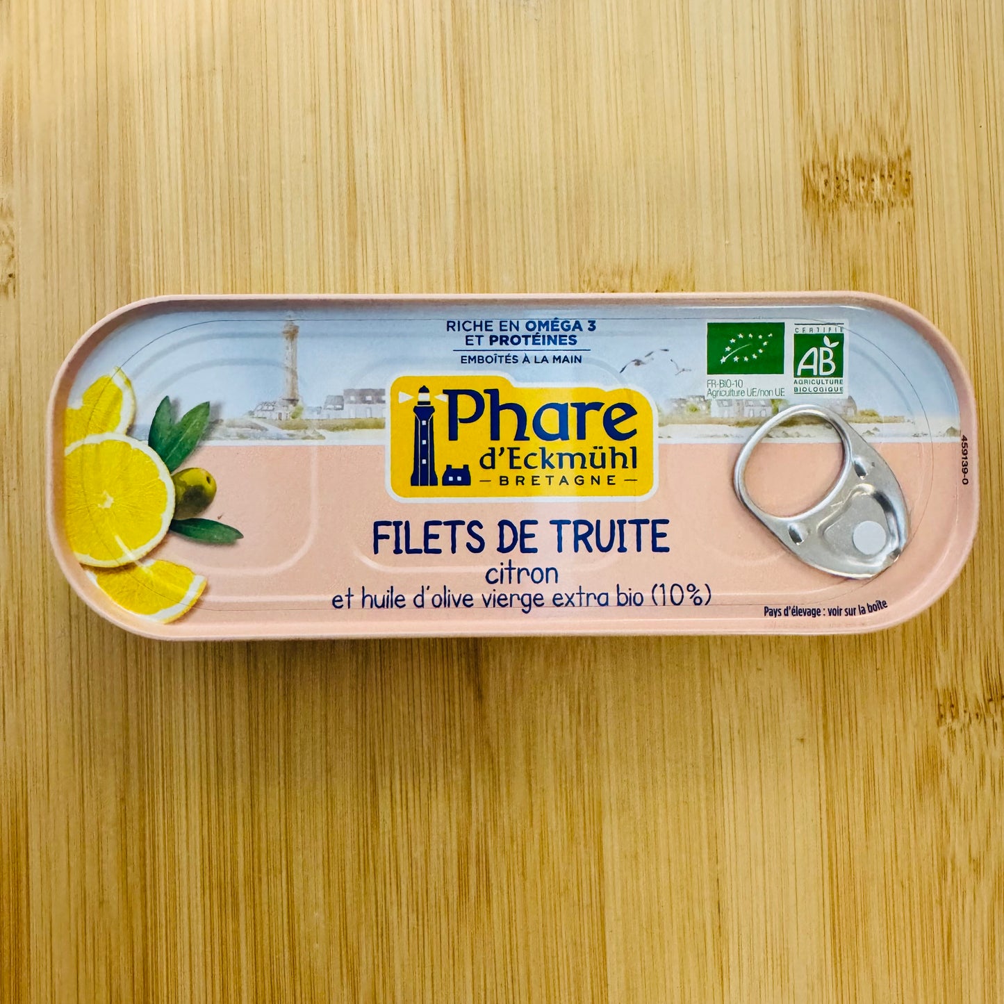 Filets de truite citron et huile d'olive vierge extra BIO