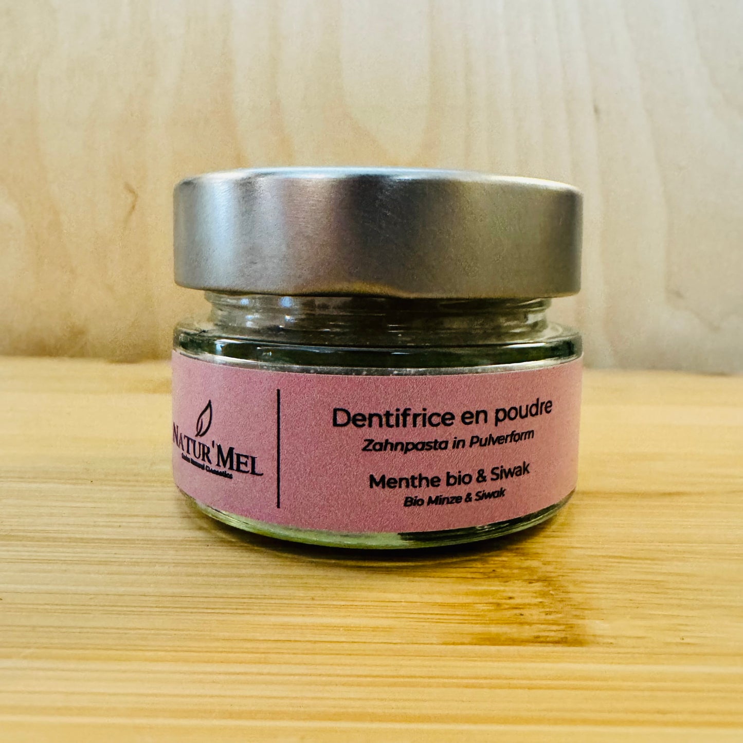 Dentifrice en poudre menthe bio et siwak