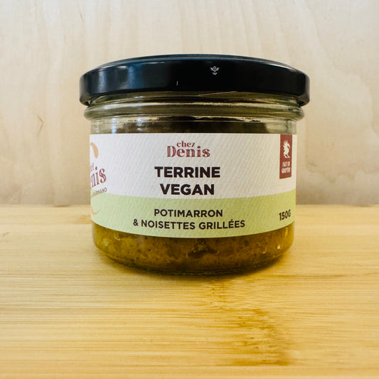 Terrine vegan - potimarron et noisettes grillées