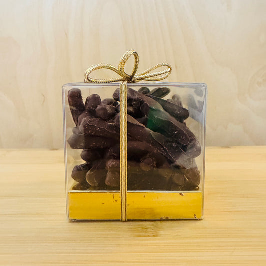 Quartiers de citrons enrobés de chocolat noir
