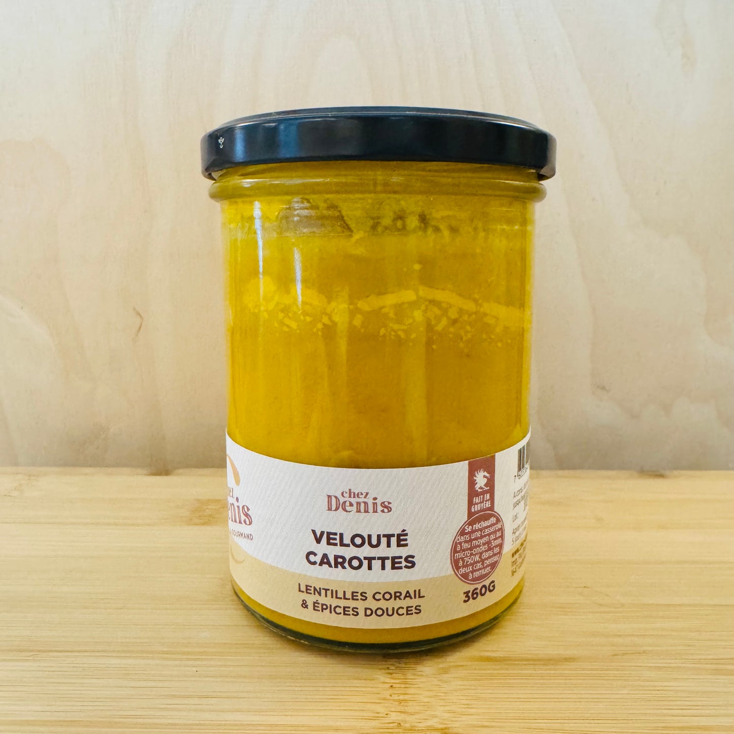 Velouté de carottes - lentilles corail et épices douces