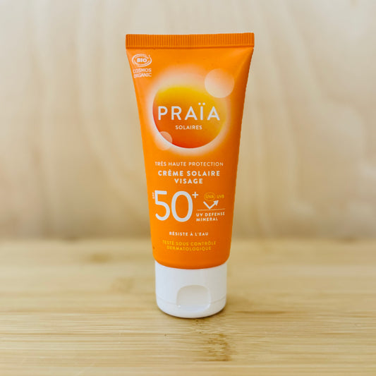 Crème solaire visage SPF 50 BIO