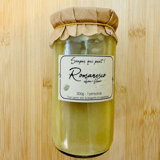 Soupe romanesco et chou-fleur