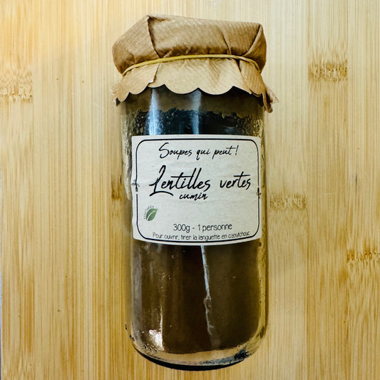 Soupe de lentilles vertes et cumin