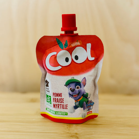 Compote pomme fraise myrtille BIO