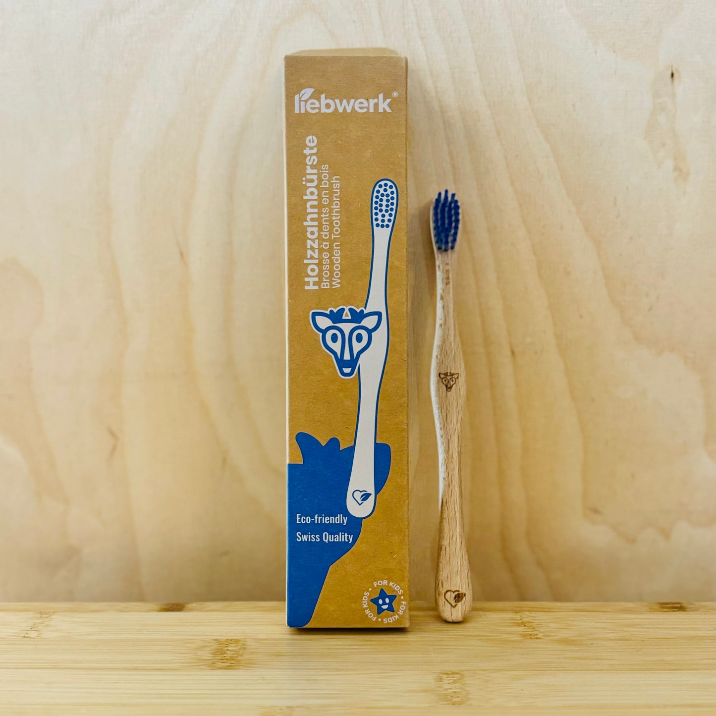 Brosse à dents en bois enfant