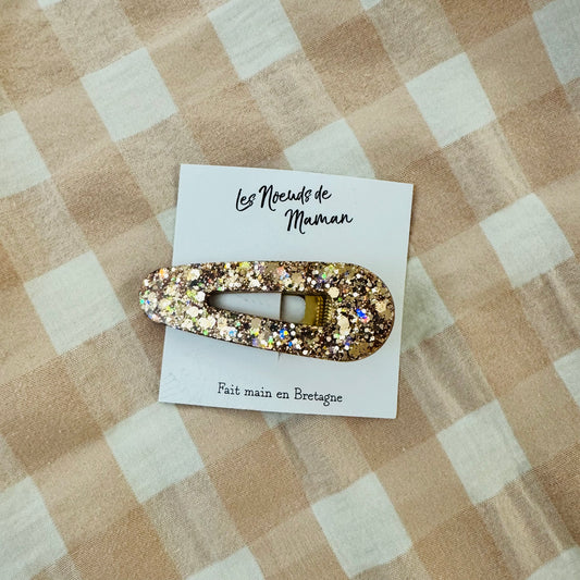 Barrette résine or