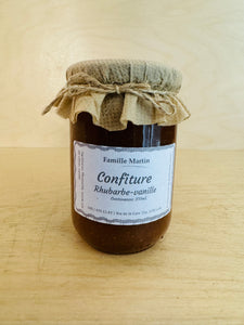 Confiture rhubarbe-vanille