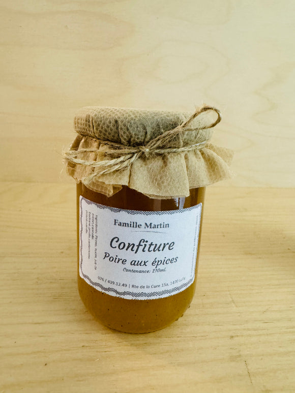 Confiture de poire aux épices