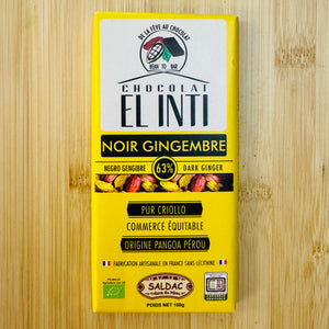 Chocolat noir gingembre 63% BIO