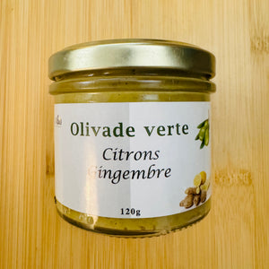 Olivade verte citrons gingembre