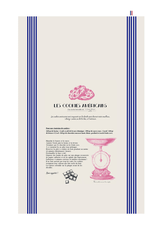 Torchon de cuisine sérigraphié "recette"