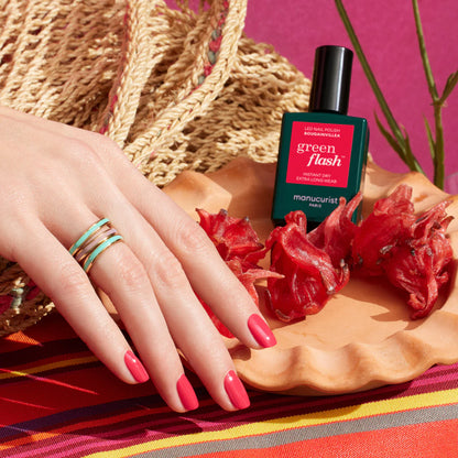 Vernis à ongles semi-permanent rose rouge (bougainvillea)