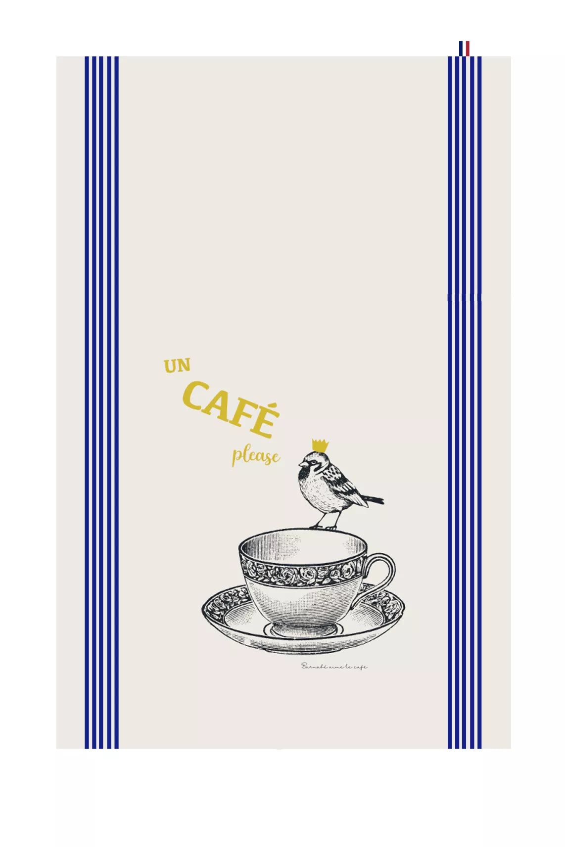 Torchon de cuisine sérigraphié "café"