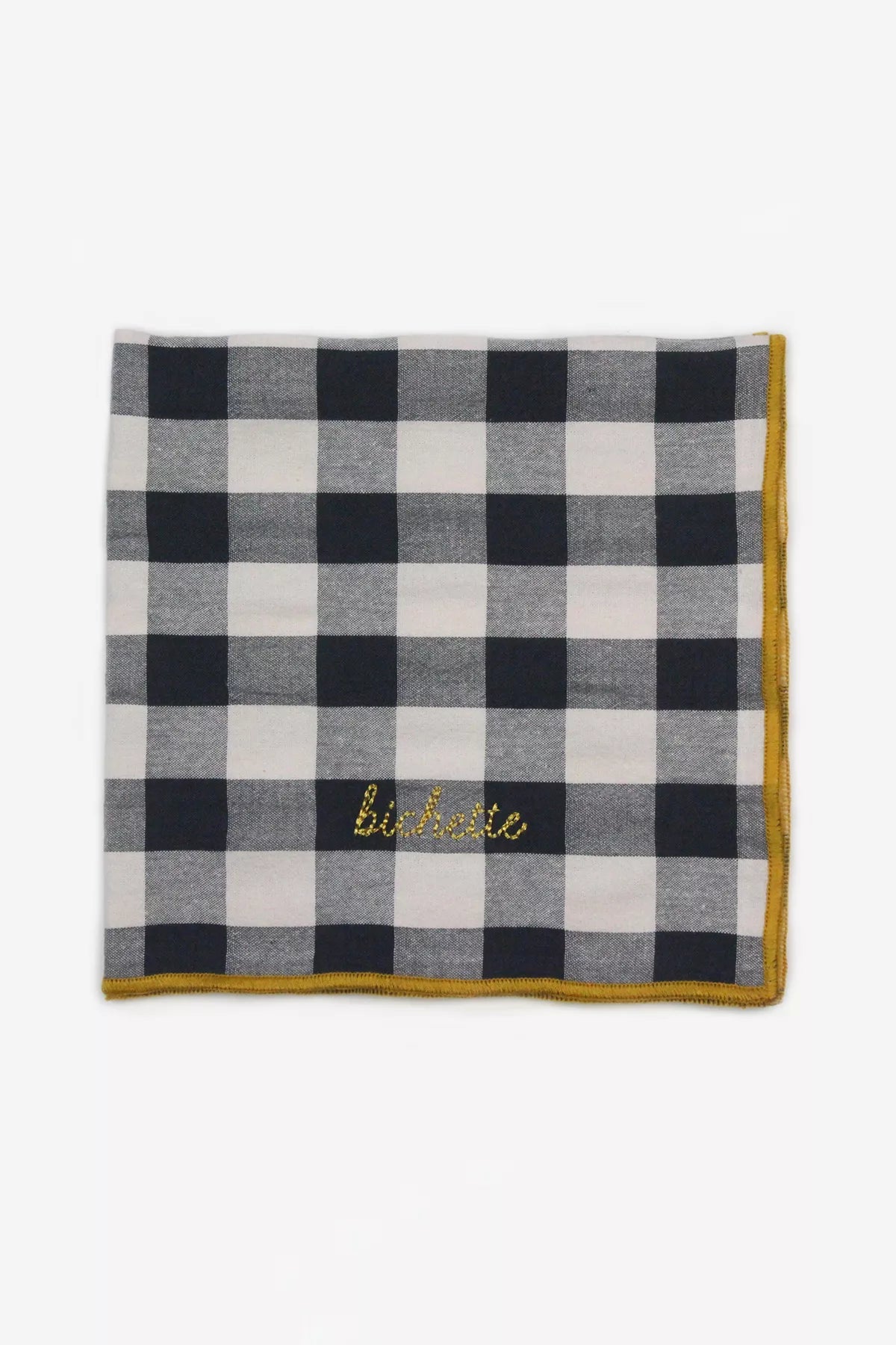Serviette de table rose réglisse "bichette"