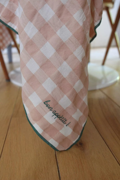 Nappe carreaux vichy "macaron"