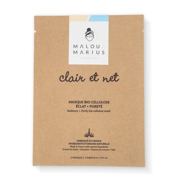 Masque BIO cellulose éclat + pureté