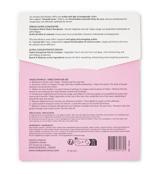 Masque BIO cellulose anti-âge et vitalité