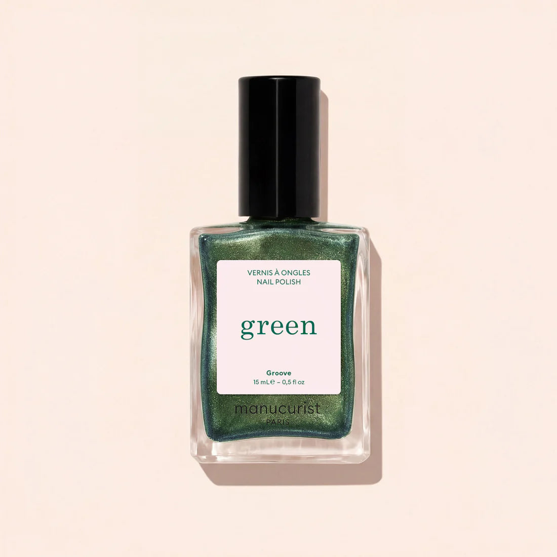 Vernis à ongles gamme Green™ vert métalisé (groove)