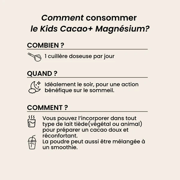Kids cacao magnésium