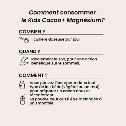 Kids cacao magnésium