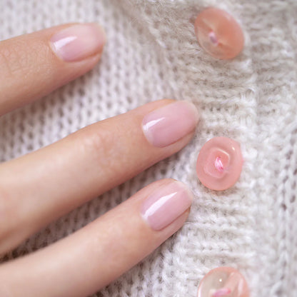 Vernis à ongles semi-permanent rose pale transparent (hortencia)