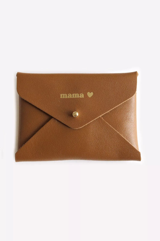 Enveloppe carte caramel "mama"