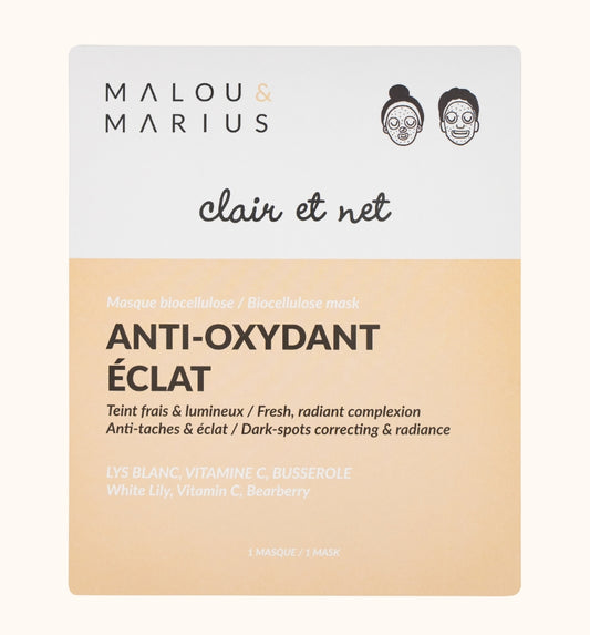 Masque BIO cellulose éclat + pureté