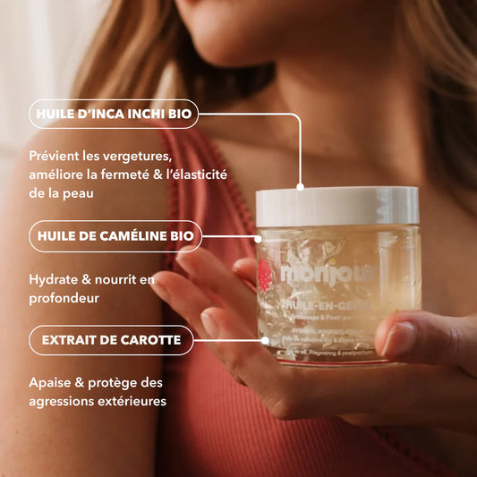 Huile en gelée - soin grossesse et post-partum