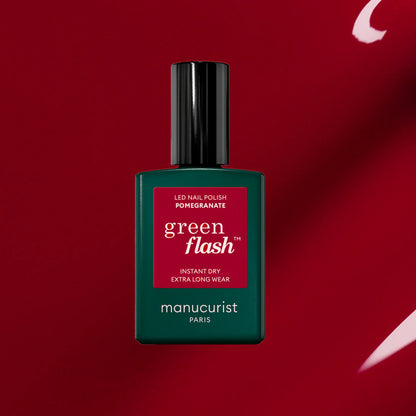 Vernis à ongles semi-permanent rouge framboise (pomegranate)