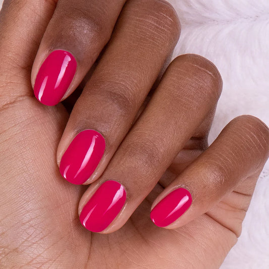 Vernis à ongles semi-permanent rose fuchsia (fuchsia)