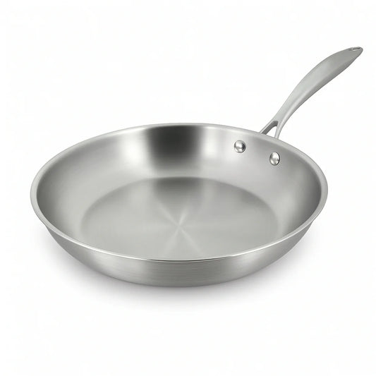 Poêle en acier inoxydable 28 cm
