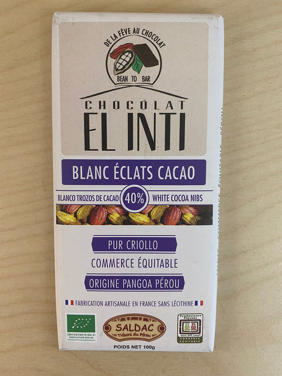 Chocolat Blanc 40 % De Cacao 